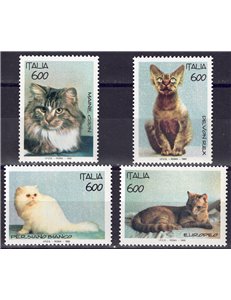 ITALY 1993 Pets, cats 4v MNH**