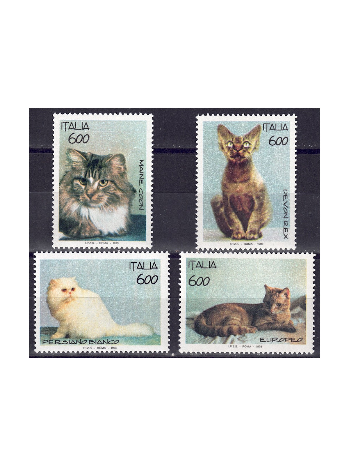 ITALIA 1993 Animali domestici, gatti 4v MNH**