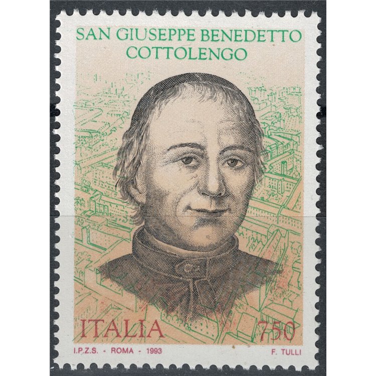 ITALIA 1993 San Giuseppe Benedetto Cottolengo MNH**
