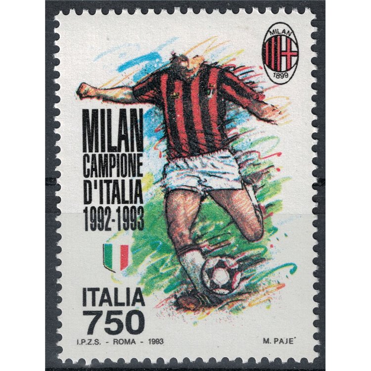 ITALIA 1993 Milan campione d'Italia MNH**
