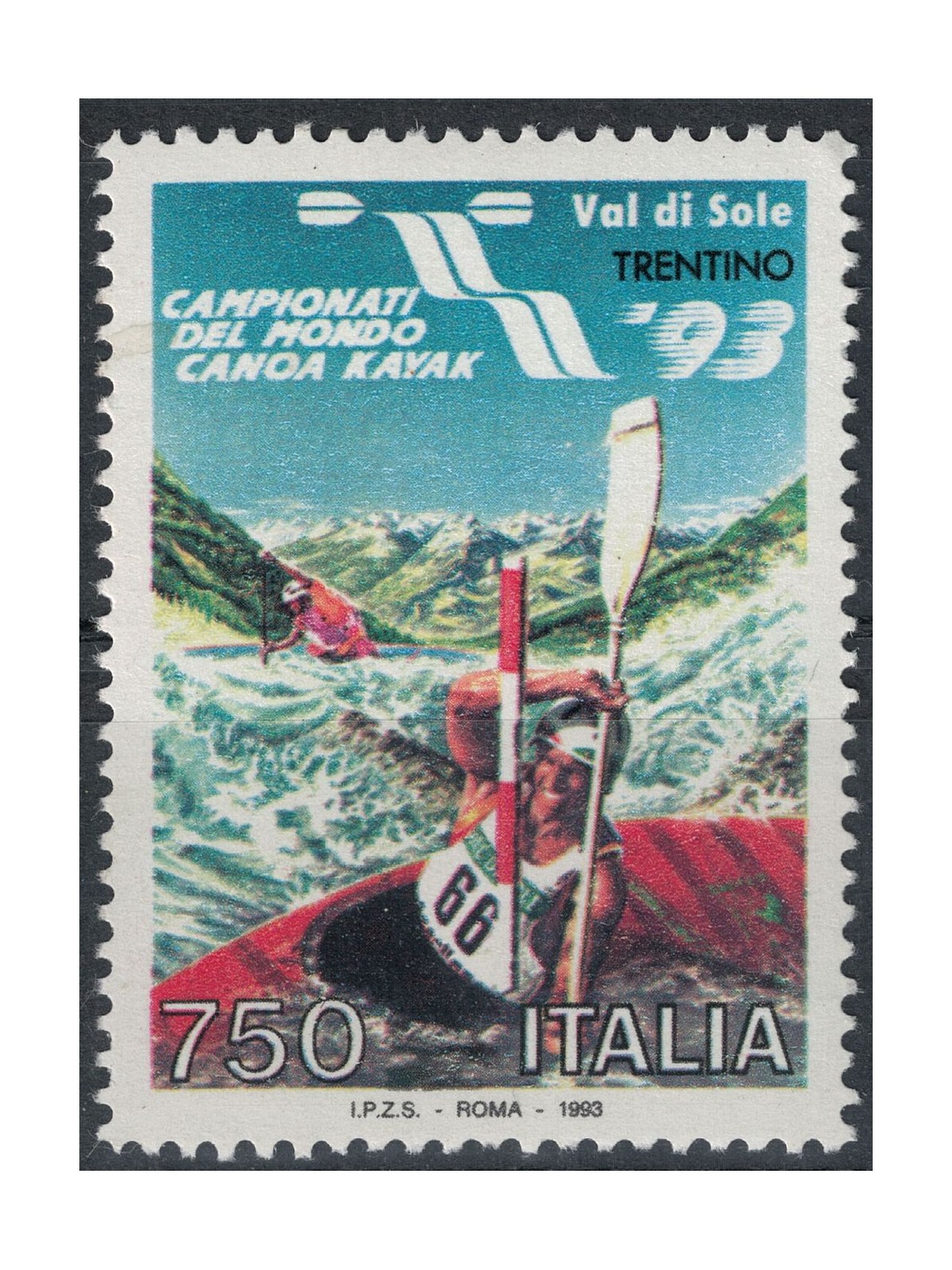 ITALIA 1993 Campionati di canoa kayak MNH**