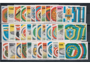 ITALIA 1990 Coppa del mondo di calcio 36v MNH**