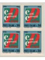 ITALY 1968 Postal current accounts in blocks of four MNH**