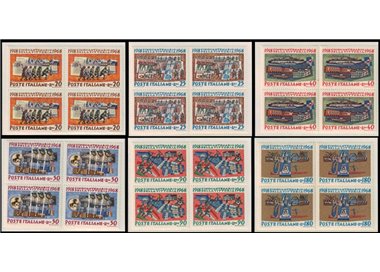ITALY 1968 Anniversary of Victory in block of four 6v MNH**