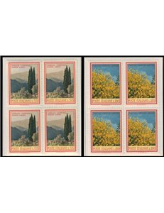 ITALY 1968 Flora in block of four 2v MNH**