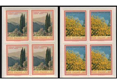 ITALY 1968 Flora in block of four 2v MNH**
