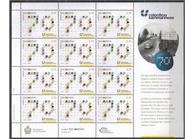 SAN MARINO 2014 Sammarinese Color Factory m/s MNH**