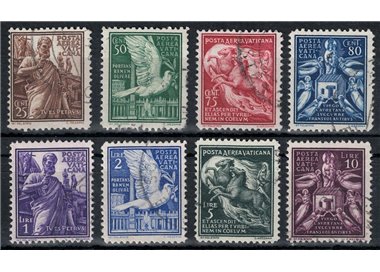 VATICAN 1938 Various subjects (airmail) 8v us