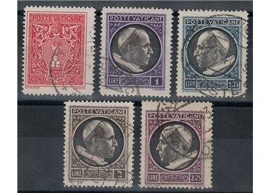 VATICANO 1940 Medaglioncini 5v us