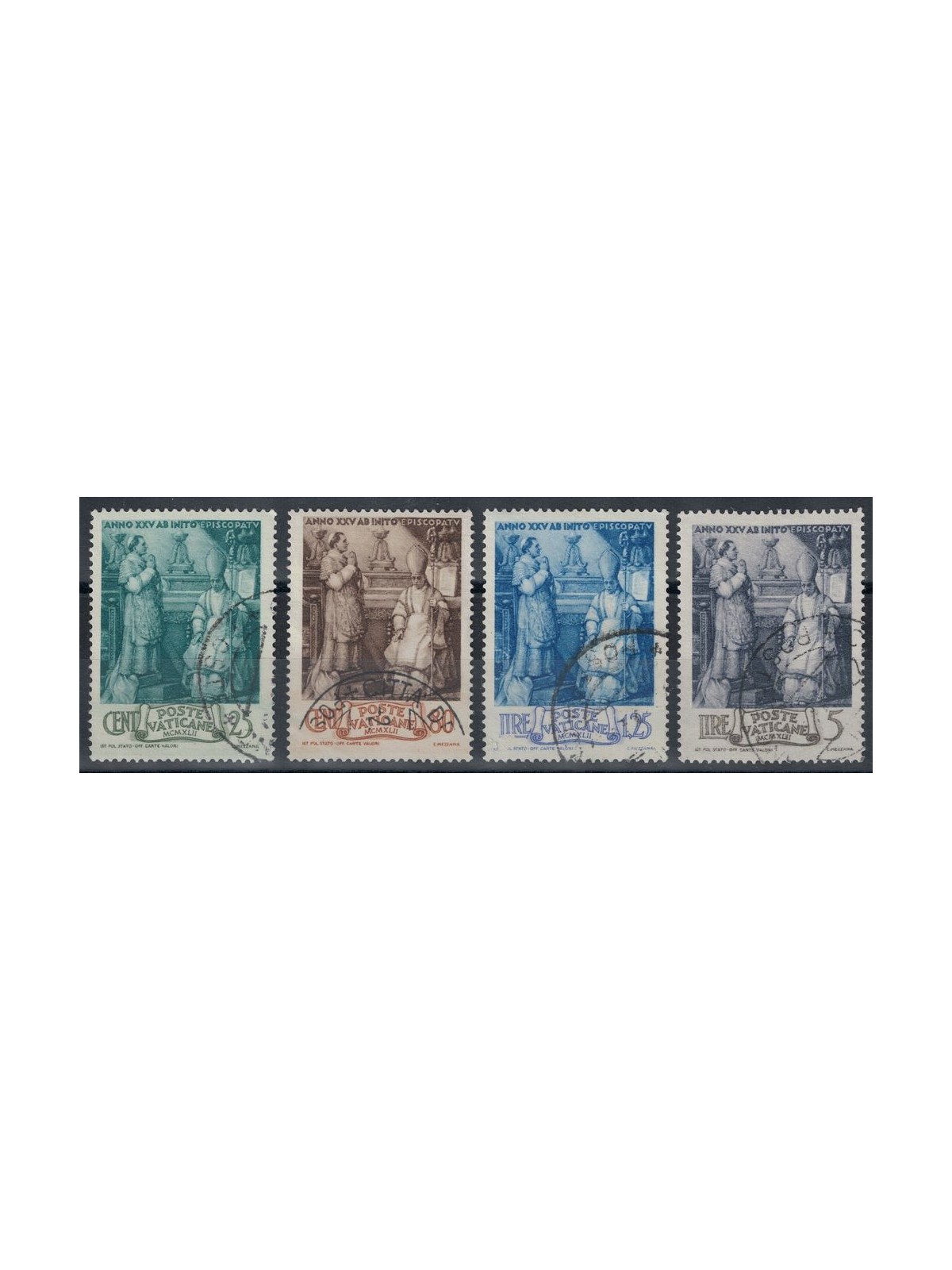 VATICAN 1943 Episcopate of Pius XII 4v us