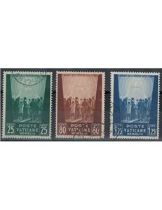 VATICANO 1944 Pro prigionieri, 2ª emissione 3v us