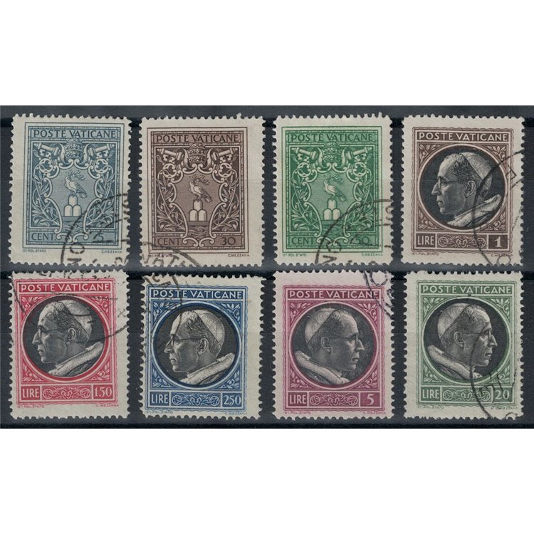 VATICANO 1945 Medaglioncini 8v us