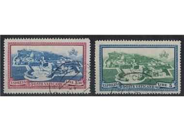 VATICANO 1945 Medaglioncini, espressi 2v us