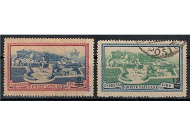 VATICANO 1946 Espressi soprastampati 2v us