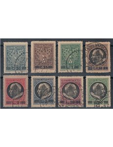 VATICANO 1945 Medaglioncini soprastampati 8v us