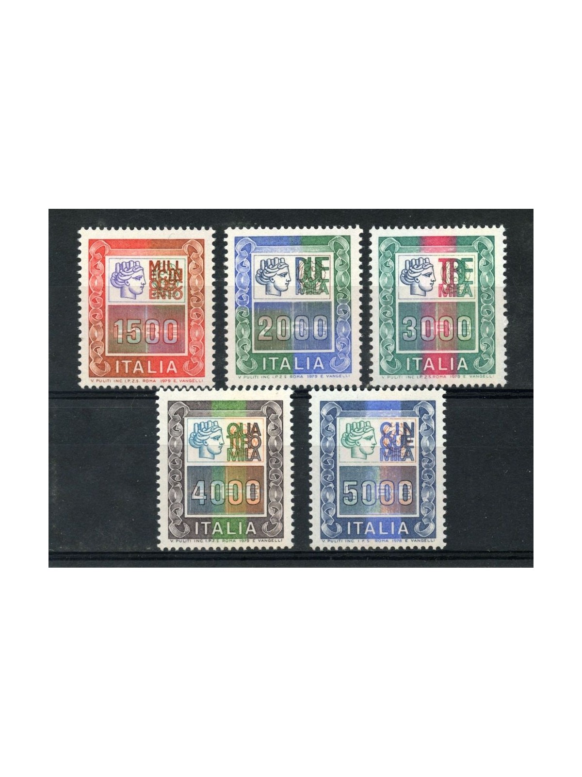 ITALY 1978-79 High values 5v MNH**