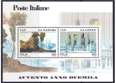 ITALY 2000 Nature and City s/s MNH**