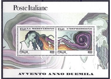 ITALY 2000 Meditation and Expression s/s MNH**