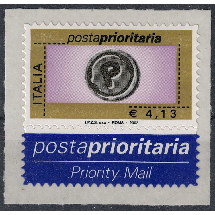 ITALY 2003 Priority mail €4.13 MNH**