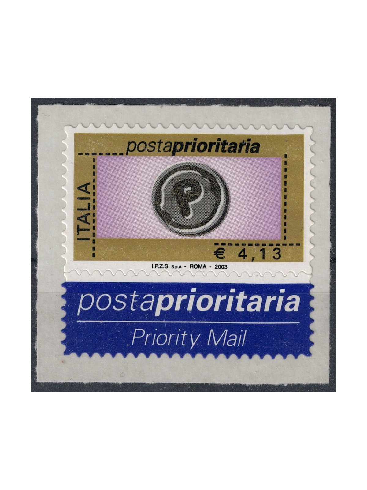 ITALY 2003 Priority mail €4.13 MNH**