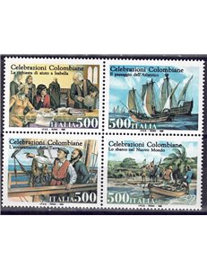 ITALIA 1992 Celebrazioni colombiane 4v MNH**