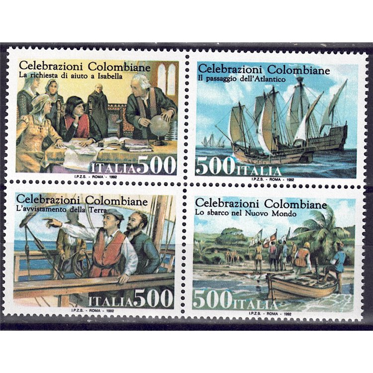 ITALY 1992 Colombian Celebrations 4v MNH**