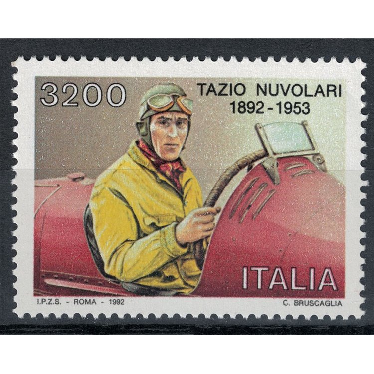 ITALY 1992 Tazio Nuvolari MNH**
