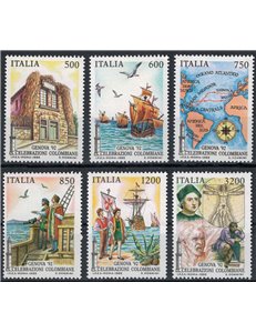 ITALIA 1992 Celebrazioni colombiane 6v MNH**