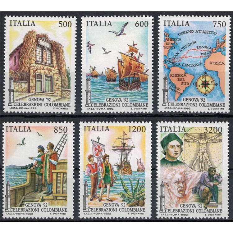 ITALY 1992 Colombian Celebrations 6v MNH**