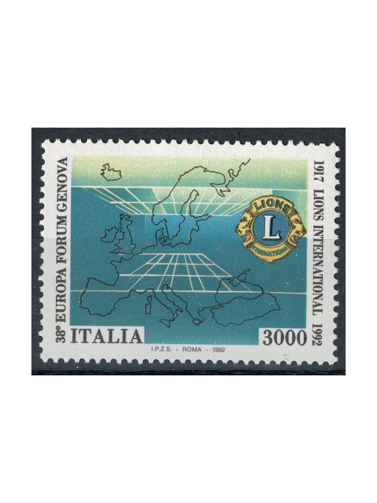 ITALIA 1992 Lions Club MNH**