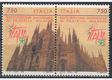 ITALY 1996 Philatelic Exhibition 2v MNH**