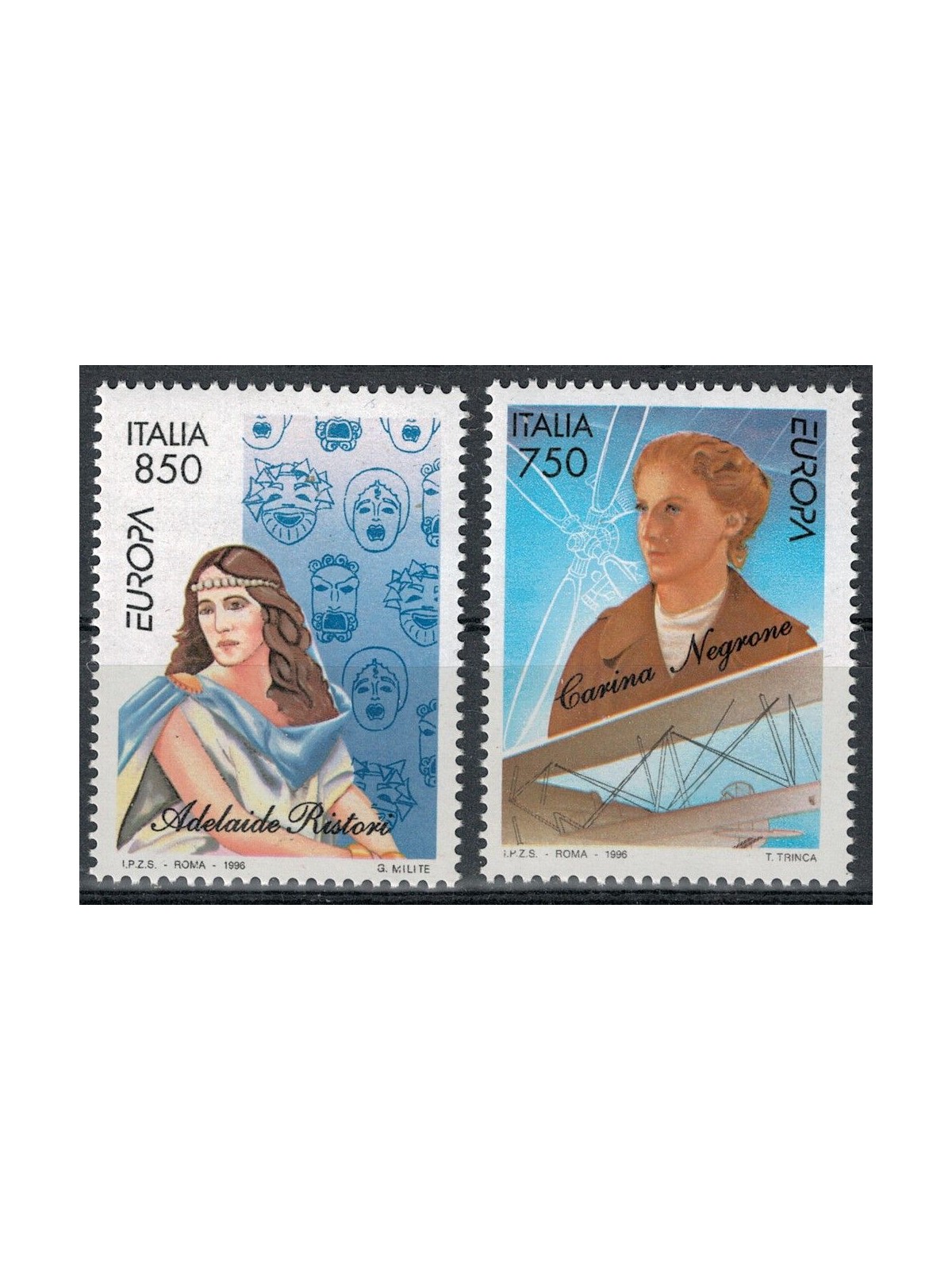 ITALY 1996 Europe 2v MNH**