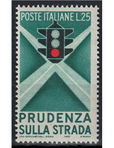 ITALY 1957 Road Safety MNH**