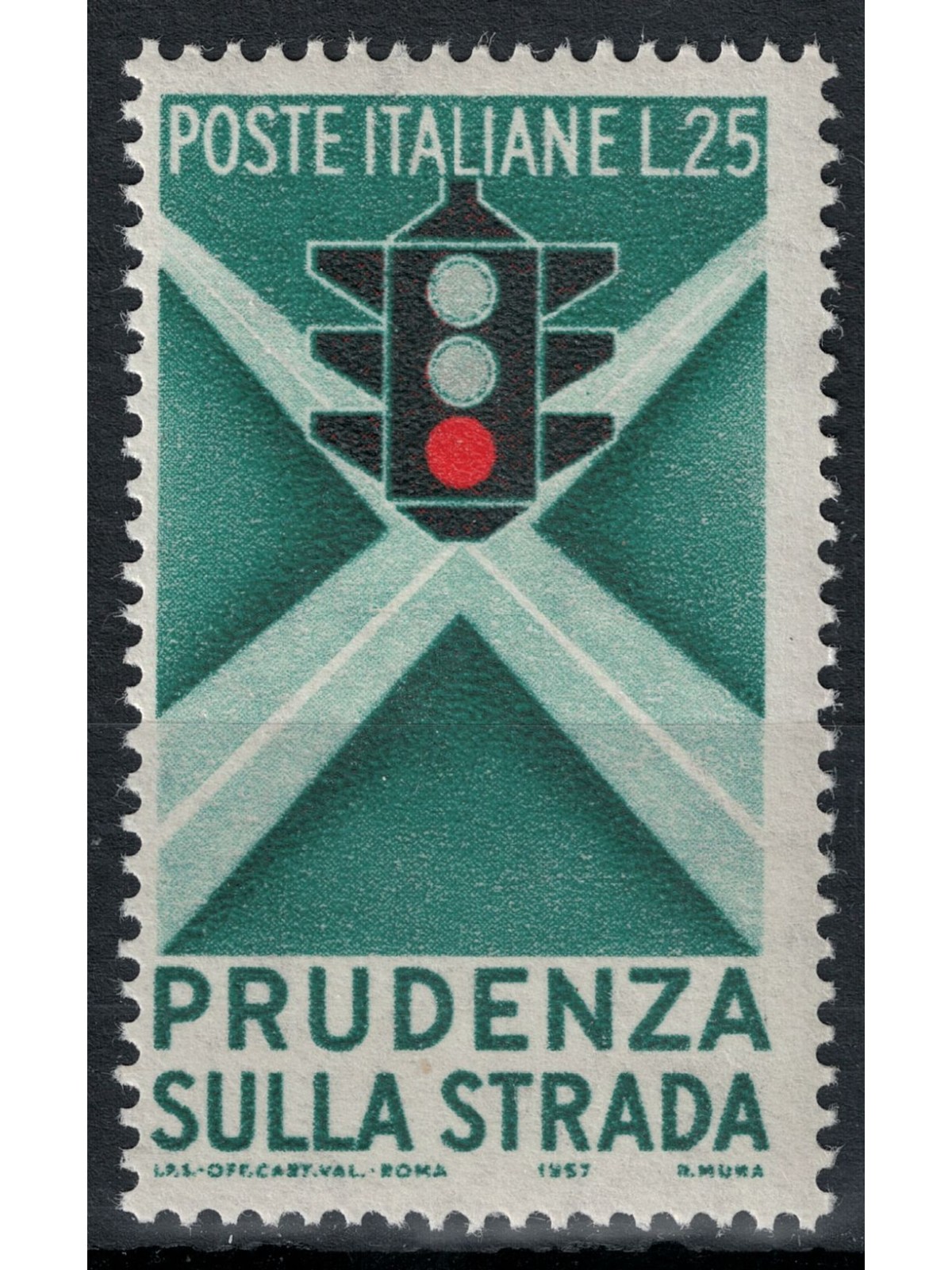 ITALY 1957 Road Safety MNH**