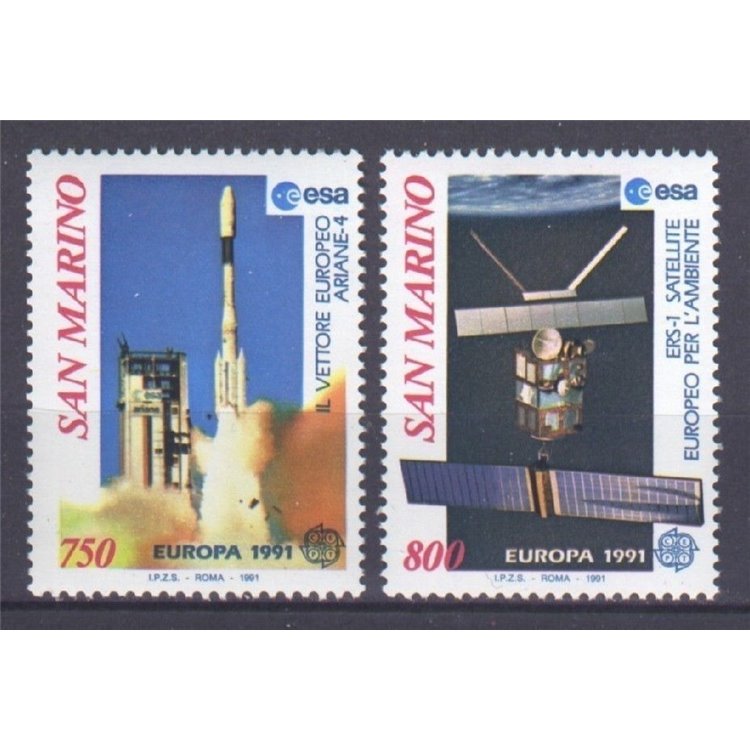 SAN MARINO 1991 Europe 2v MNH**