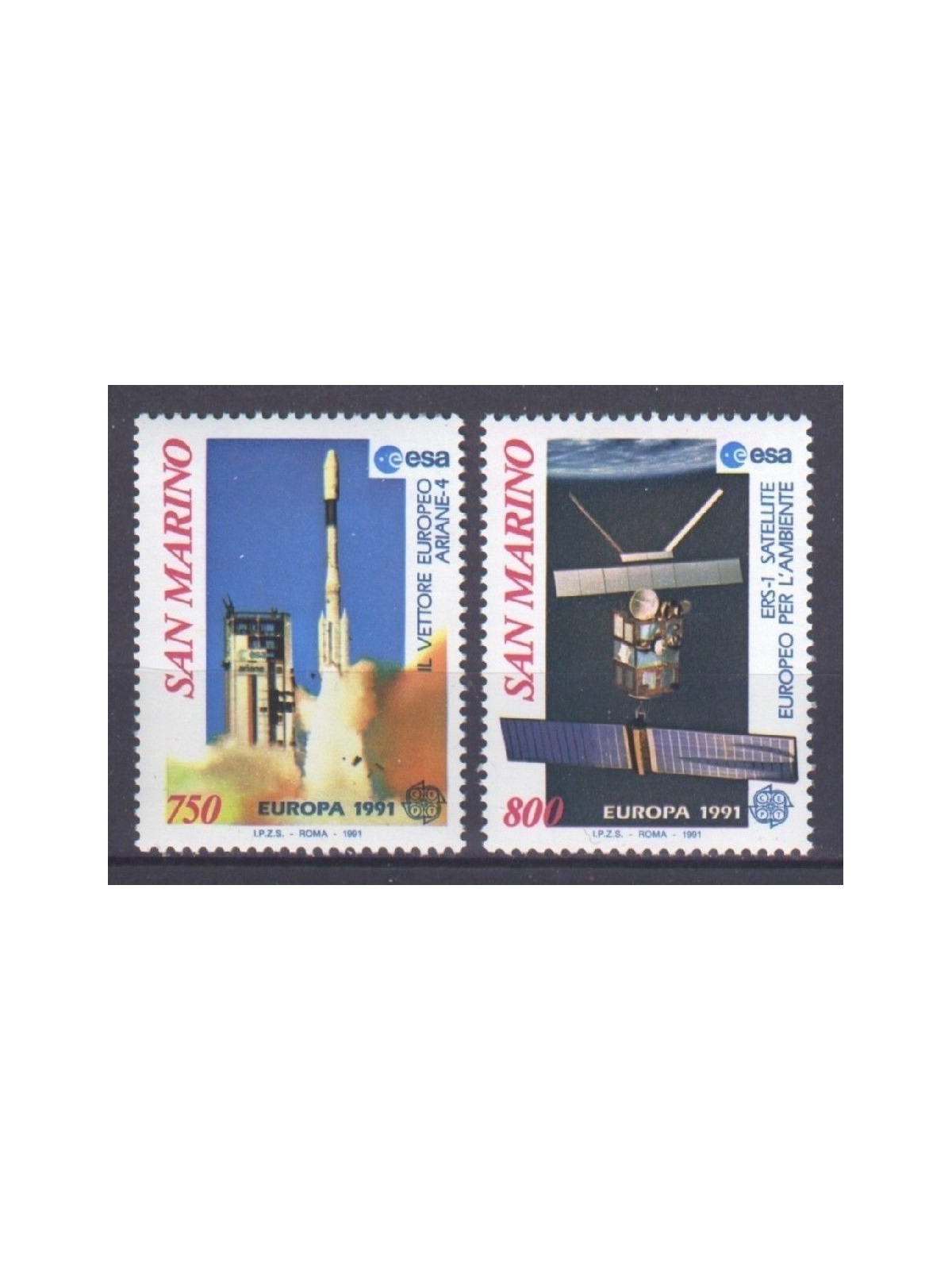 SAN MARINO 1991 Europe 2v MNH**