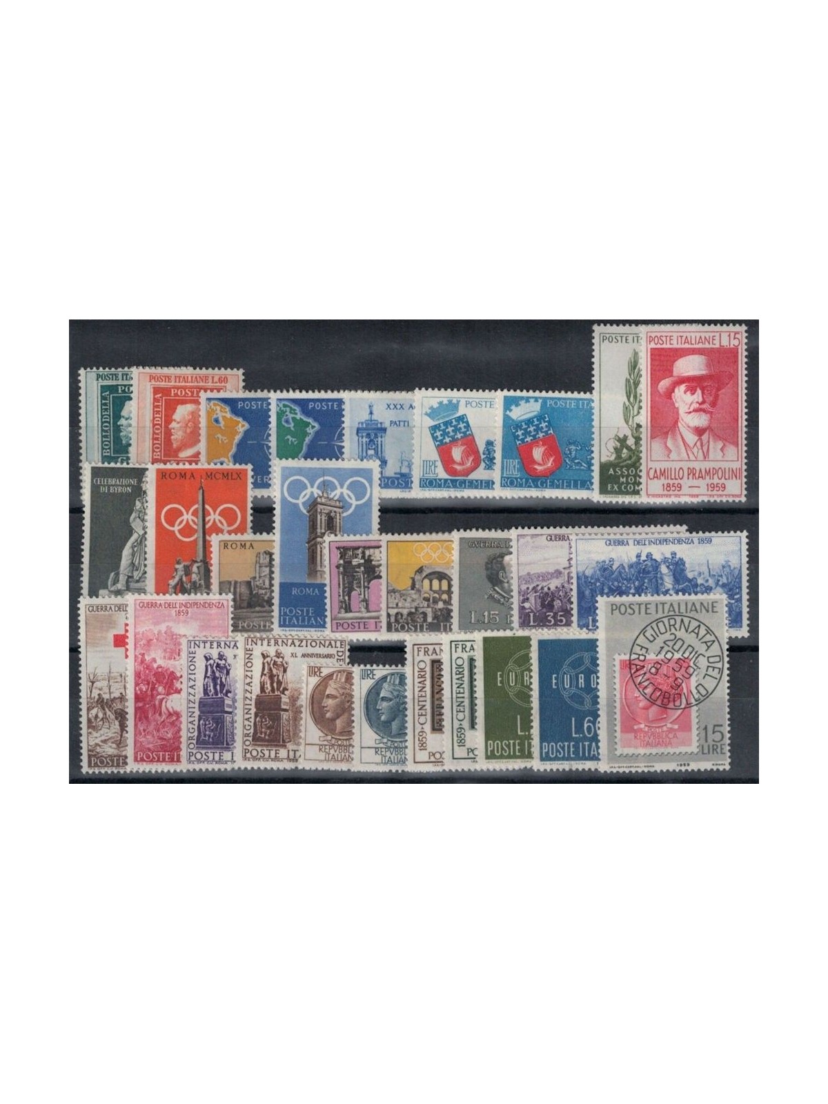 ITALY 1959 Complete Year 29v MNH**