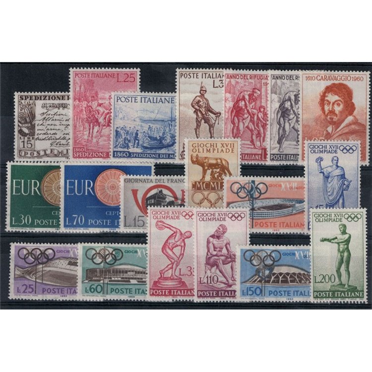 ITALY 1960 Complete Vintage 19v MNH**