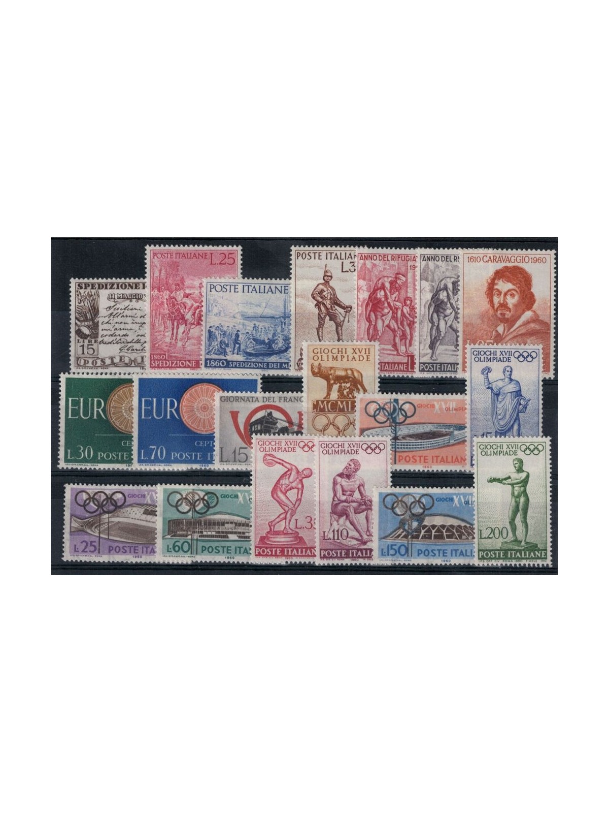 ITALY 1960 Complete Vintage 19v MNH**