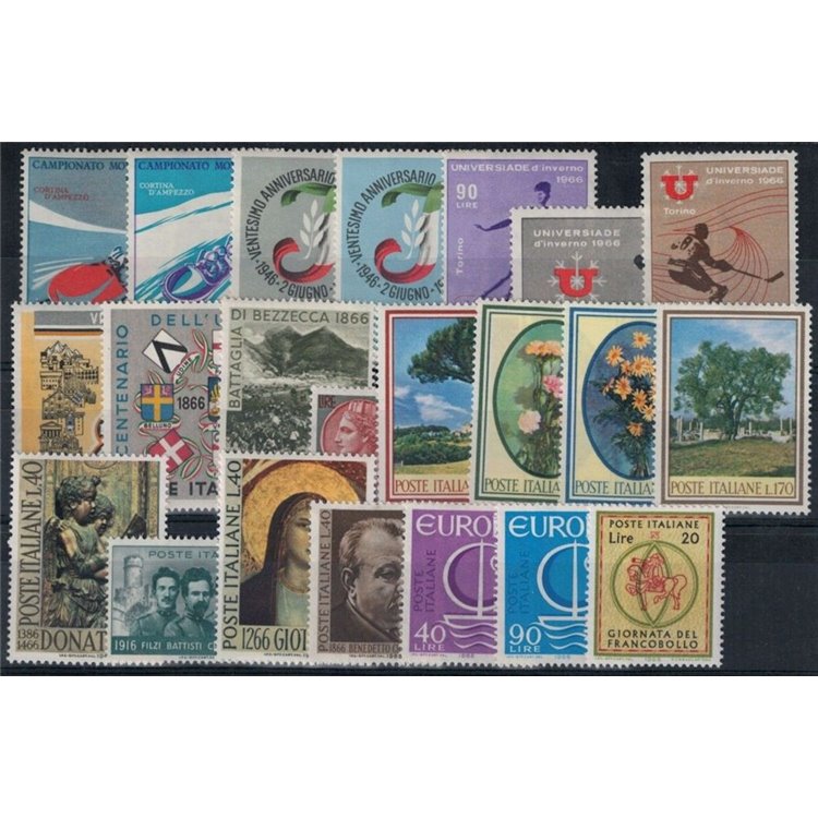 ITALY 1966 Complete Vintage 22v MNH**