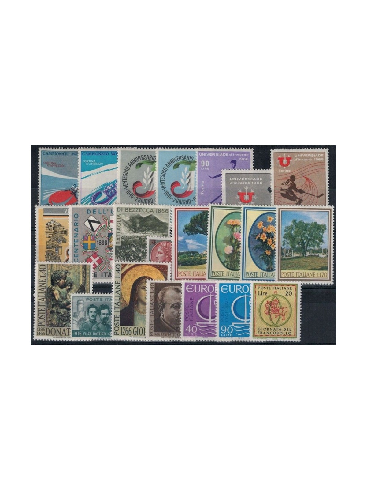 ITALY 1966 Complete Vintage 22v MNH**