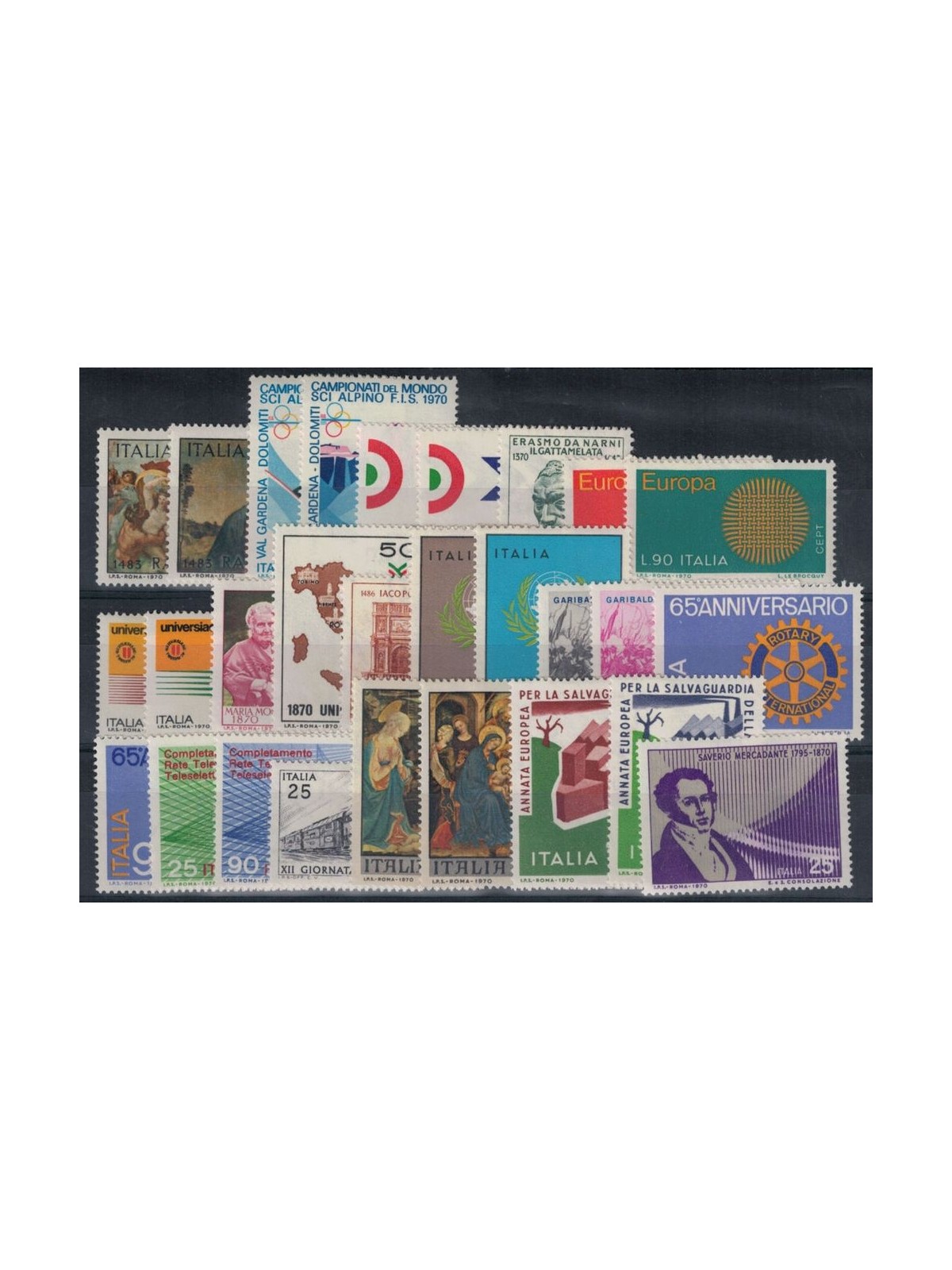ITALY 1970 Complete Year 28v MNH**