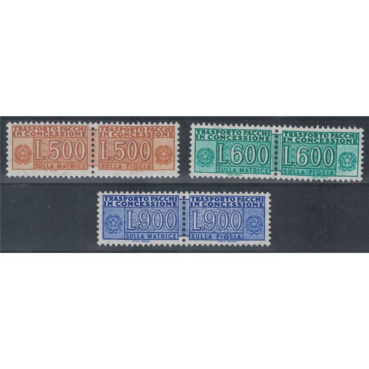 ITALY 1976-81 Concessionary parcels 3v MNH**