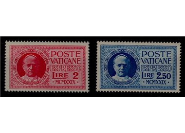 VATICAN 1929 Conciliation, express 2v MNH**