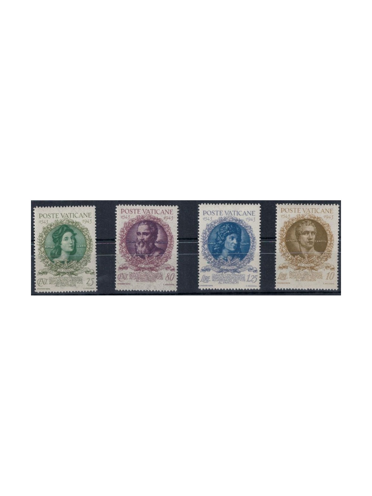 VATICAN 1944 Academy of the Virtuosi at the Pantheon 4v MNH**