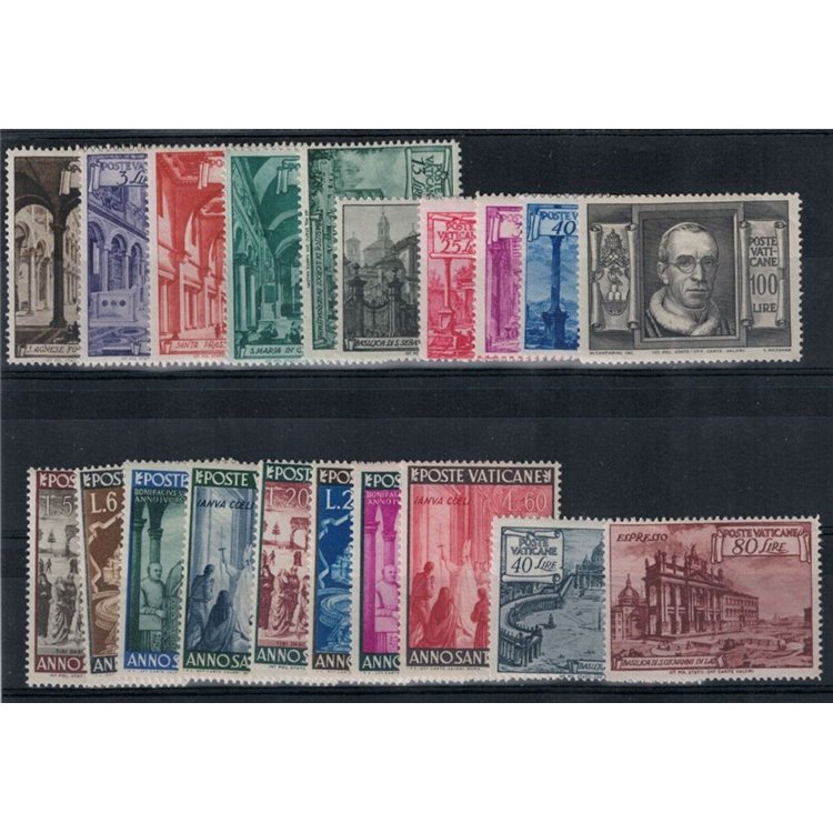 VATICANO 1949 Annata Completa 20v MNH**