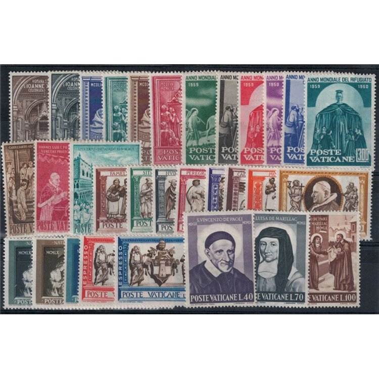 VATICANO 1960 Annata Completa 31v MNH**