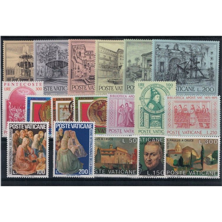 VATICAN 1975 Complete Year 18v MNH**
