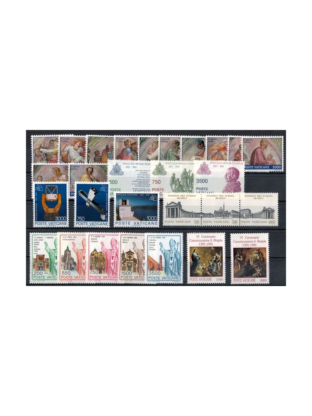 VATICAN 1991 Complete Year 28v MNH**