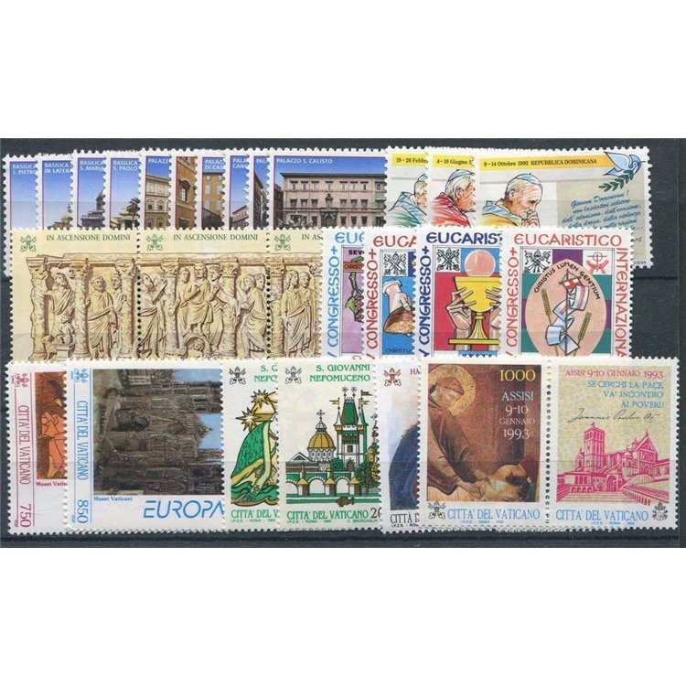 VATICANO 1993 Annata Completa 28v MNH**